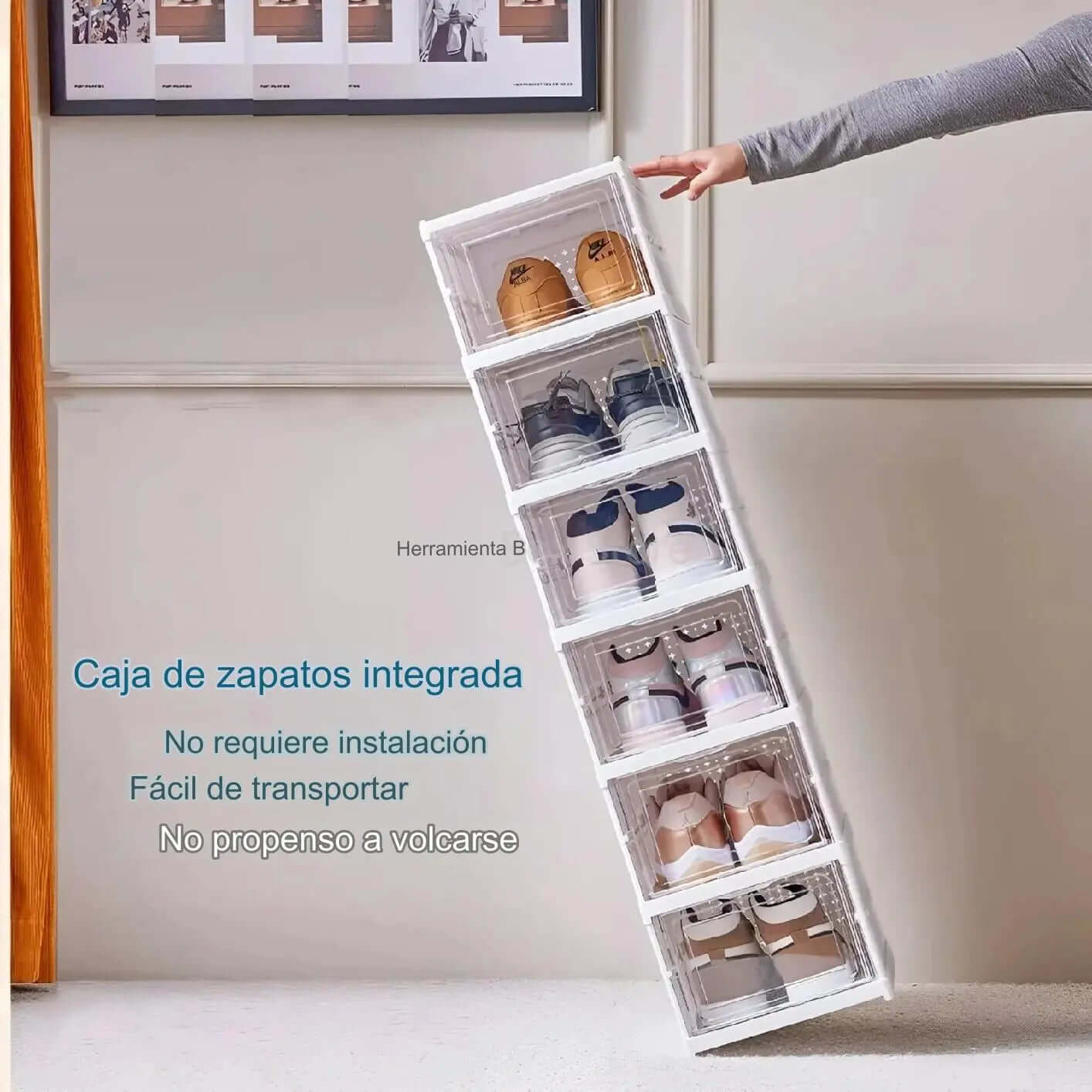 Caja Pegable Acrilica 6 Cajones📦